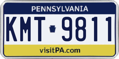 PA license plate KMT9811