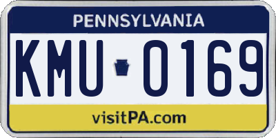 PA license plate KMU0169