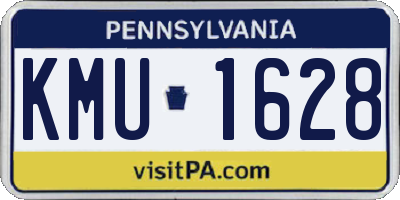 PA license plate KMU1628