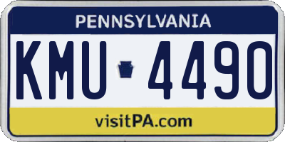 PA license plate KMU4490