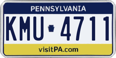 PA license plate KMU4711