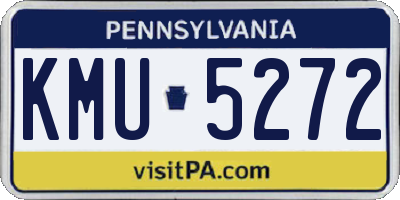 PA license plate KMU5272