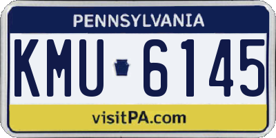 PA license plate KMU6145