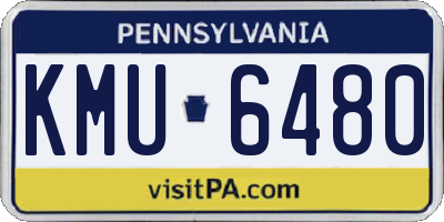 PA license plate KMU6480