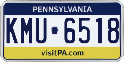 PA license plate KMU6518