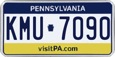 PA license plate KMU7090