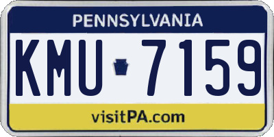 PA license plate KMU7159