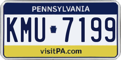 PA license plate KMU7199