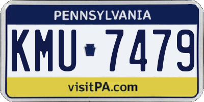 PA license plate KMU7479