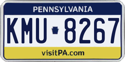 PA license plate KMU8267