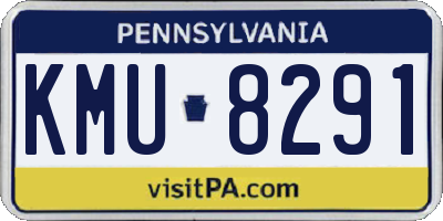 PA license plate KMU8291