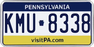 PA license plate KMU8338