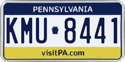 PA license plate KMU8441