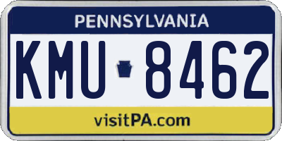 PA license plate KMU8462