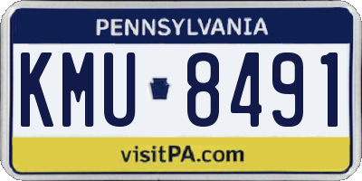 PA license plate KMU8491