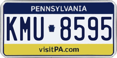PA license plate KMU8595