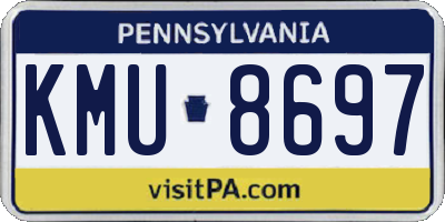 PA license plate KMU8697