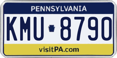 PA license plate KMU8790