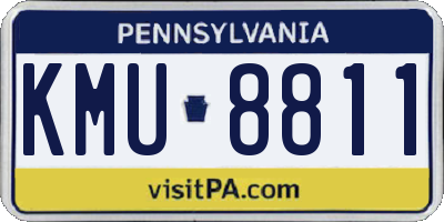 PA license plate KMU8811