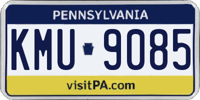 PA license plate KMU9085