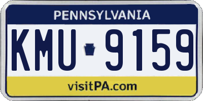 PA license plate KMU9159