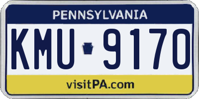 PA license plate KMU9170