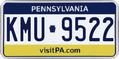 PA license plate KMU9522