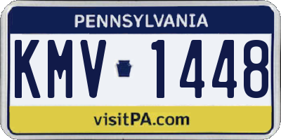 PA license plate KMV1448