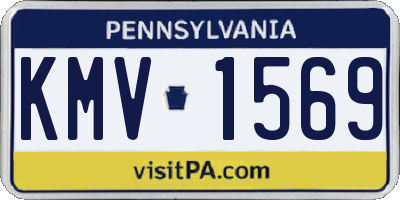 PA license plate KMV1569