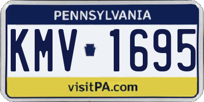 PA license plate KMV1695