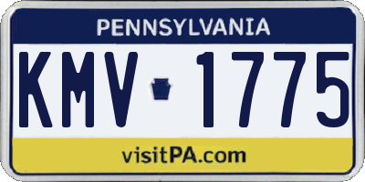 PA license plate KMV1775