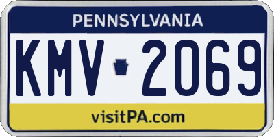 PA license plate KMV2069