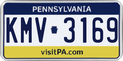 PA license plate KMV3169