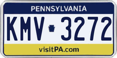 PA license plate KMV3272