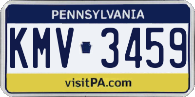 PA license plate KMV3459