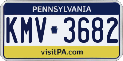 PA license plate KMV3682
