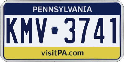 PA license plate KMV3741