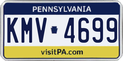 PA license plate KMV4699