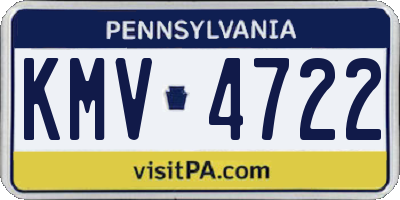PA license plate KMV4722