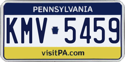 PA license plate KMV5459