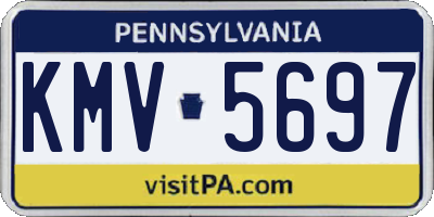 PA license plate KMV5697