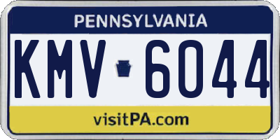 PA license plate KMV6044