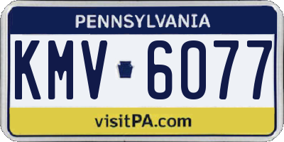 PA license plate KMV6077