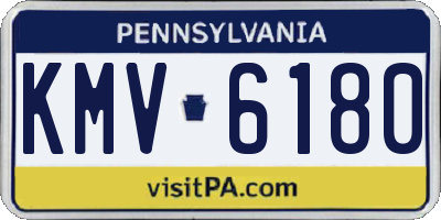 PA license plate KMV6180