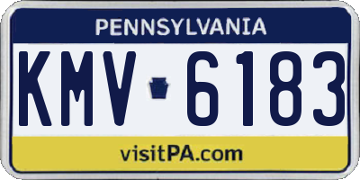 PA license plate KMV6183