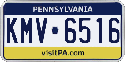 PA license plate KMV6516