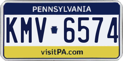 PA license plate KMV6574