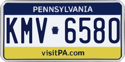 PA license plate KMV6580