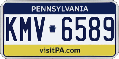 PA license plate KMV6589