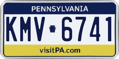 PA license plate KMV6741